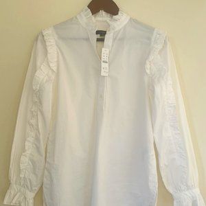 J.Crew Ruffle Blouse - XS